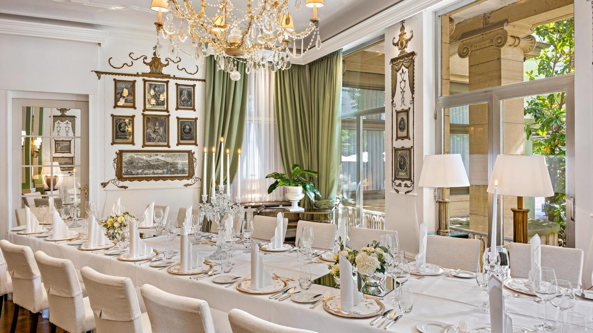Hotel Europaeischer Hof Heidelberg, Bestes Hotel Deutschlands In Historischer Architektur Екстер'єр фото The restaurant